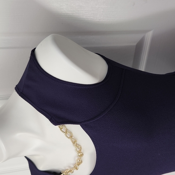 Urban Rose Navy A Line Dress - Picture 7 of 13